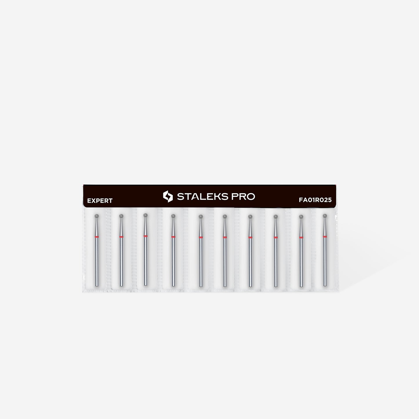 Diamond nail drill bit ball red EXPERT head diameter 2,5 mm