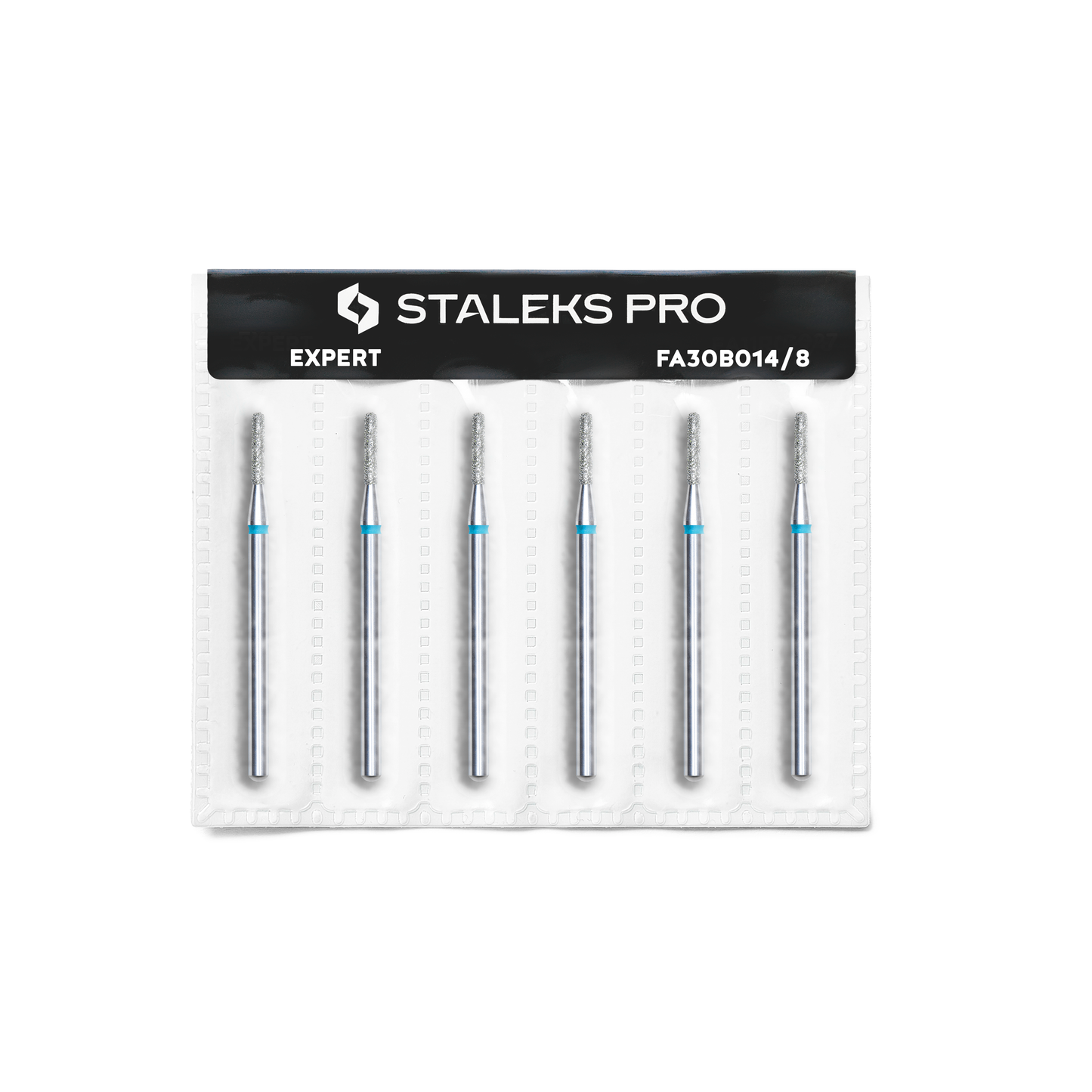 Diamond nail drill bit, rounded "cylinder", blue, head diameter 1.4 mm/ working part 8 mm image 2