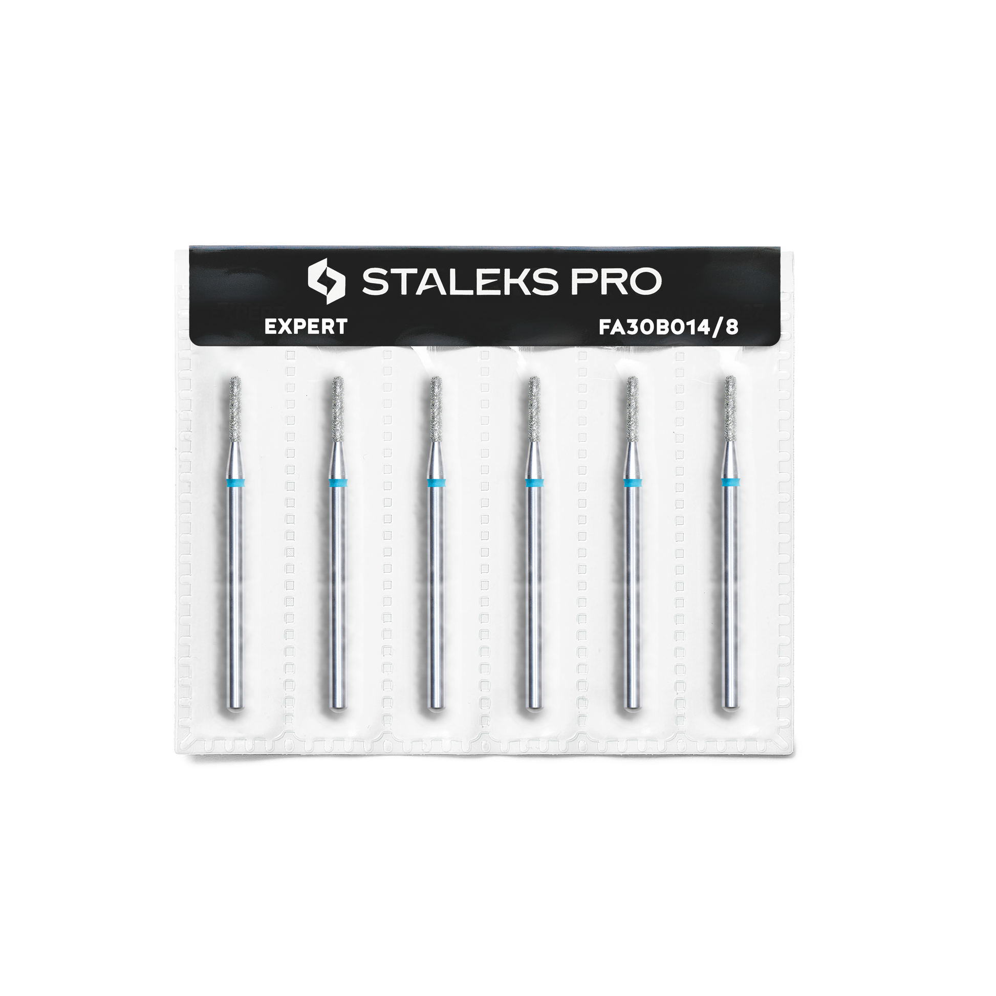 Diamond nail drill bit, rounded "cylinder", blue, head diameter 1.4 mm/ working part 8 mm image 2