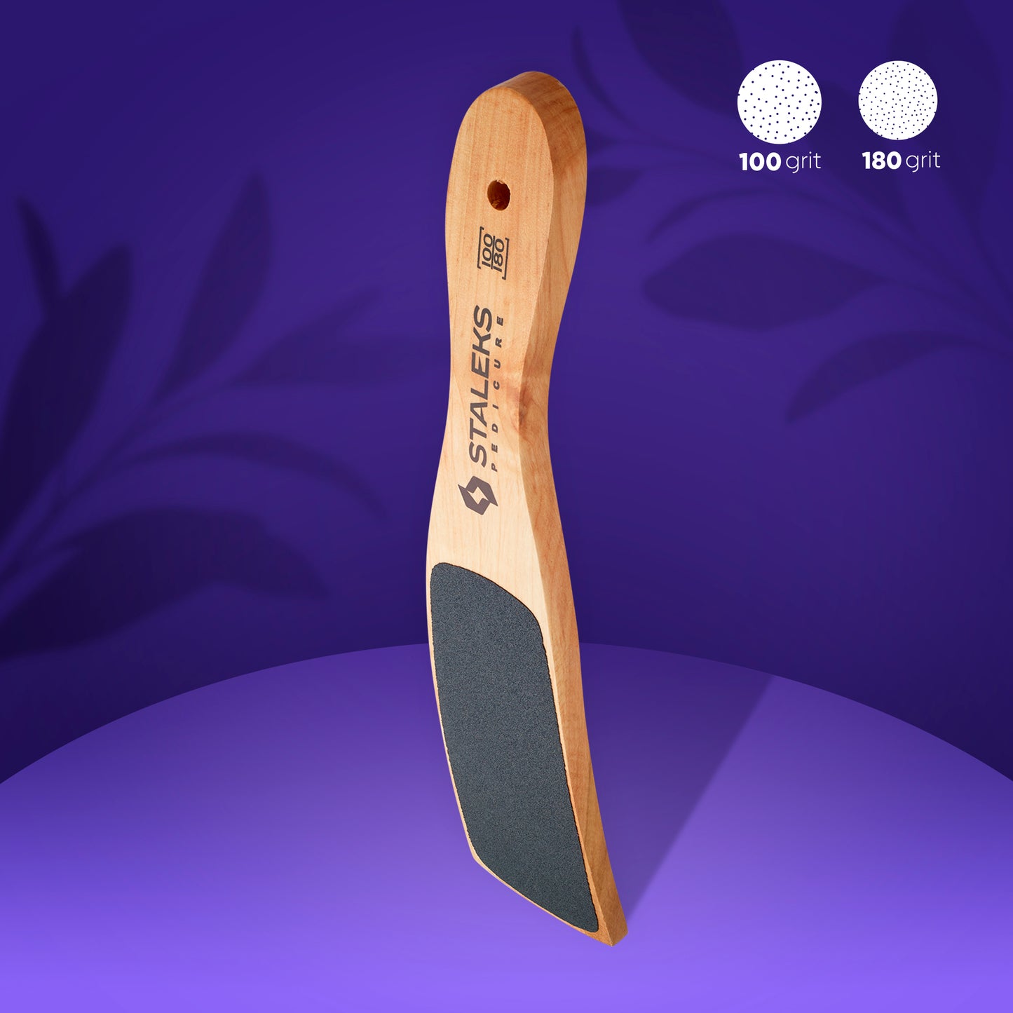 Wooden pedicure foot file BEAUTY & CARE 10 TYPE 2 (100/180) image 0