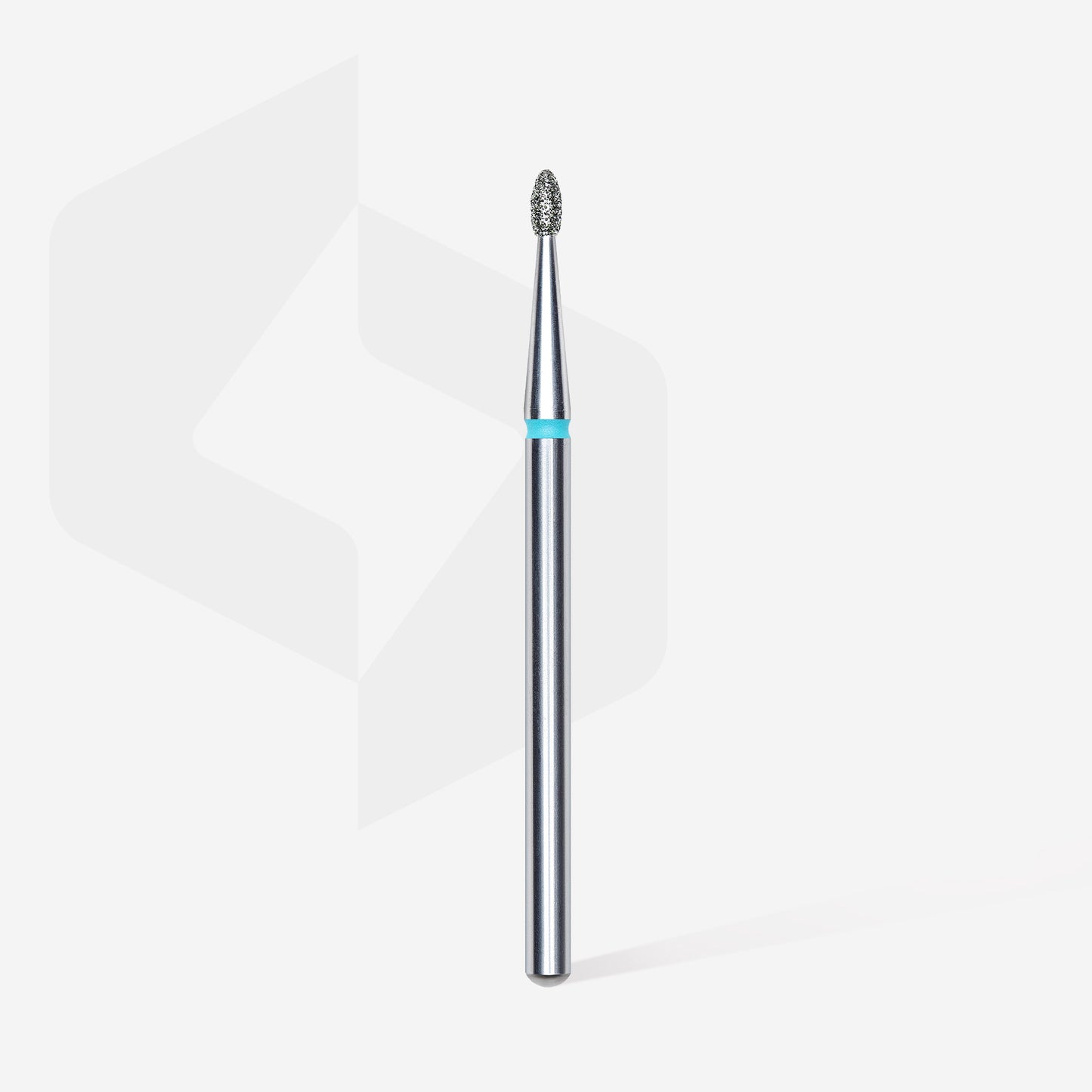 Diamond nail drill bit, rounded "bud" , blue, head diameter 1.6 mm/ working part 3.4 mm (6 pcs) image 1