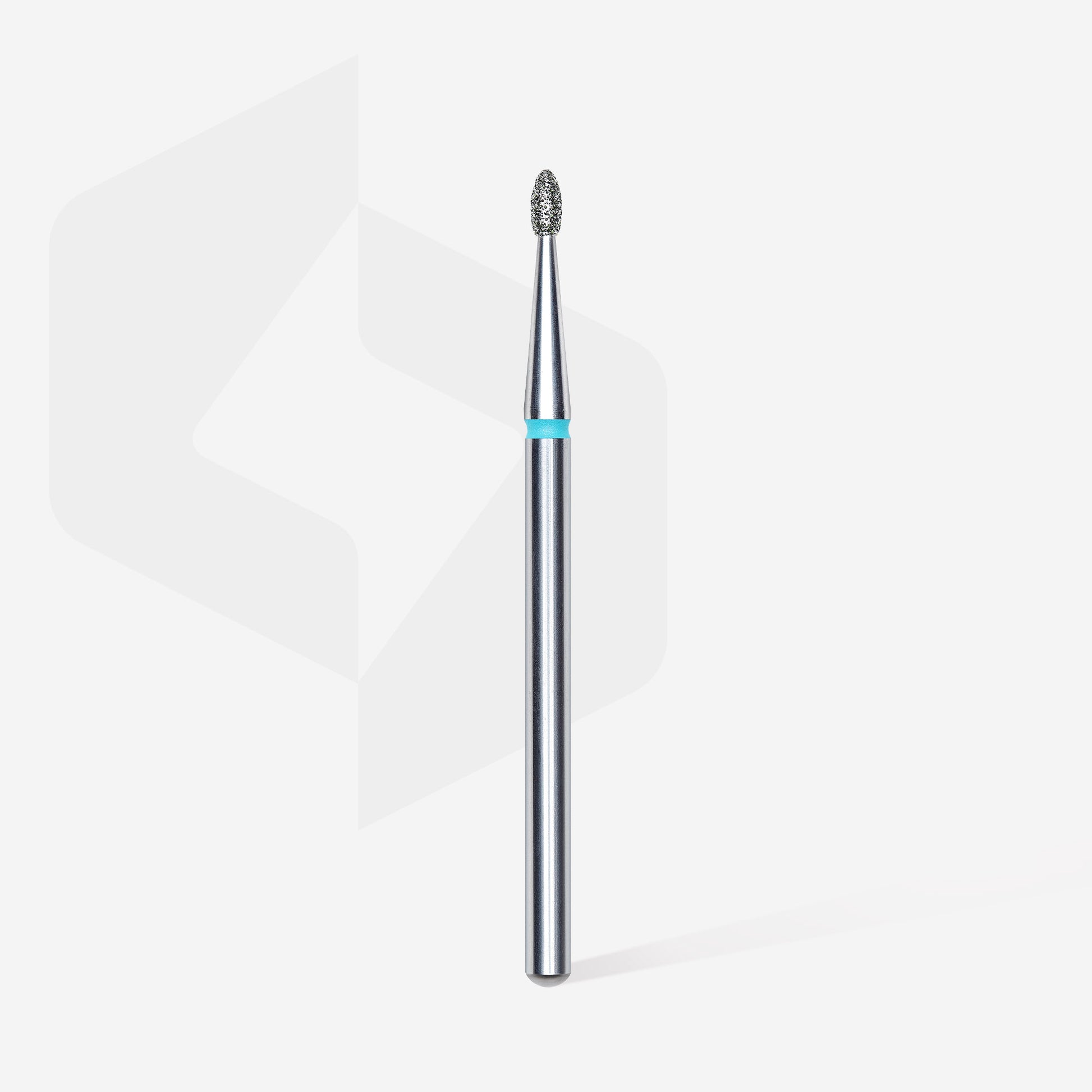 Diamond nail drill bit, rounded "bud" , blue, head diameter 1.6 mm/ working part 3.4 mm (6 pcs) image 1