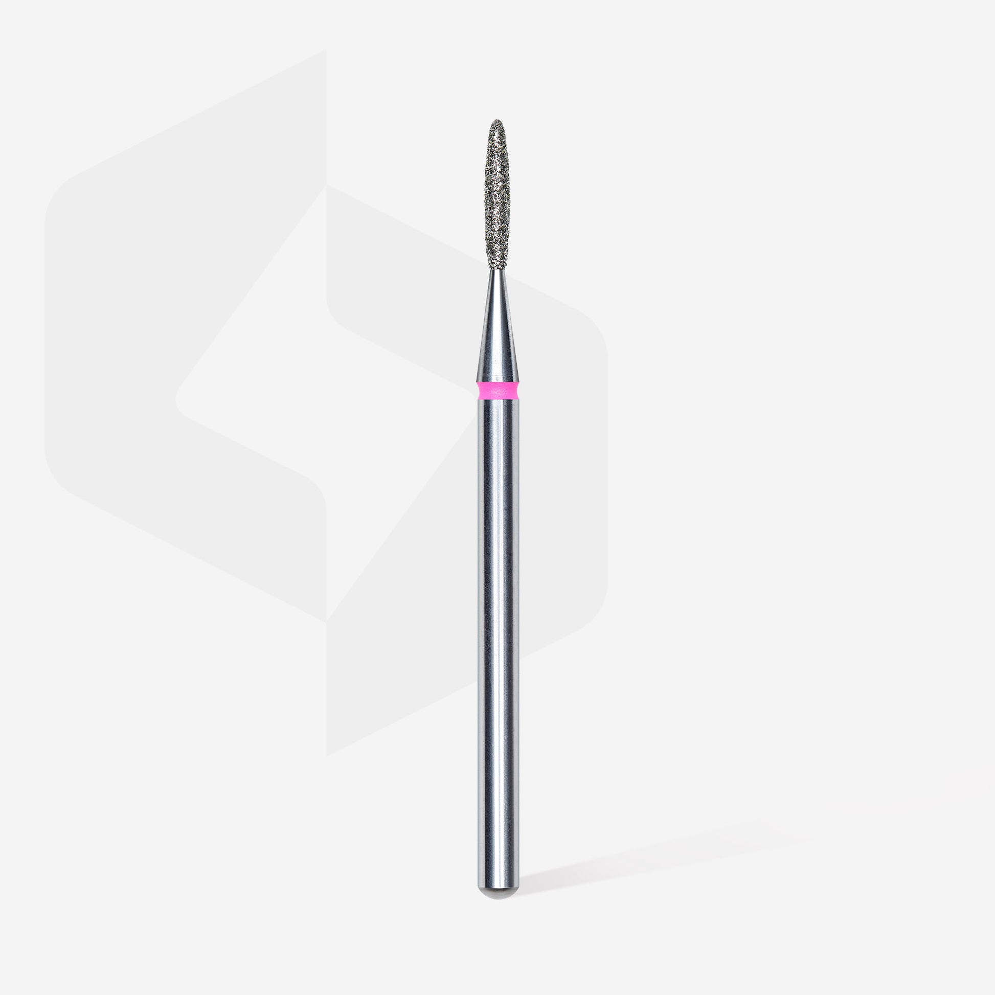 Diamond nail drill bit, "flame" , red, head diameter 1.4 mm/ working part 8 mm image 1