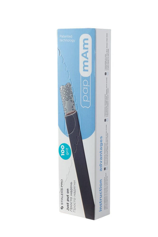 Disposable papmAm files for straight nail file EXPERT 22 100 grit (50 pcs) image 0