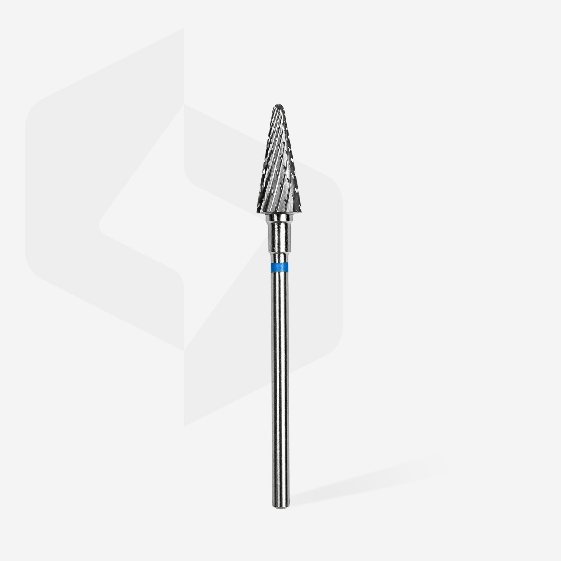Carbide nail drill bit, “cone” blue, head diameter 6 mm / working part 14 mm image 1