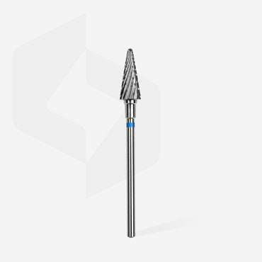 Carbide nail drill bit, “cone” blue, head diameter 6 mm / working part 14 mm image 1