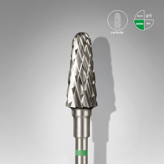Carbide nail drill bit, "frustum", green, head diameter 6 mm/ working part 14 mm image 0