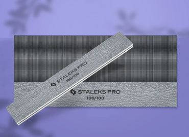 Staleks Straight Wide Mineral Nail File 100/100 Grit (50 pcs)