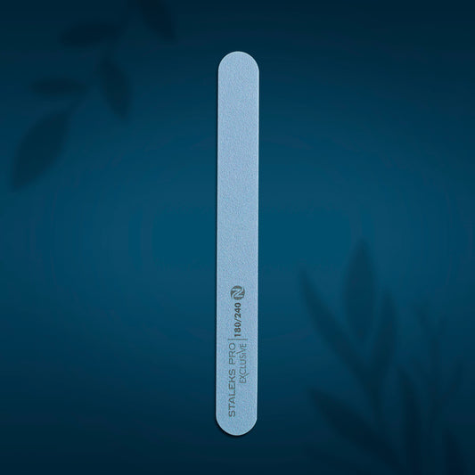 Mineral straight nail file EXCLUSIVE without foam 180/240 grit