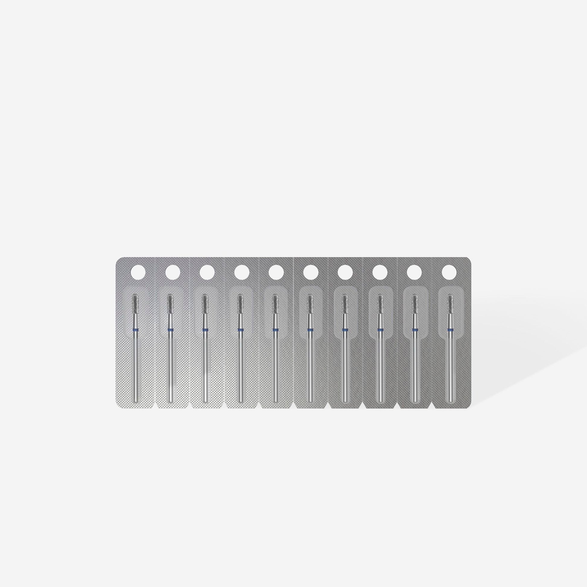 Diamond nail drill bit rounded cylinder blue EXPERT head diameter 2,3 mm / working part 6,5 mm image 2