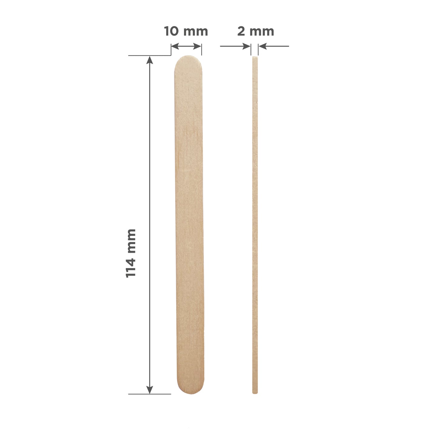 Wooden wax applicator stick №3 STALEKS PRO (spatula) 114×10 mm, Staleks Pro Expert 30 (100 pcs) image 1