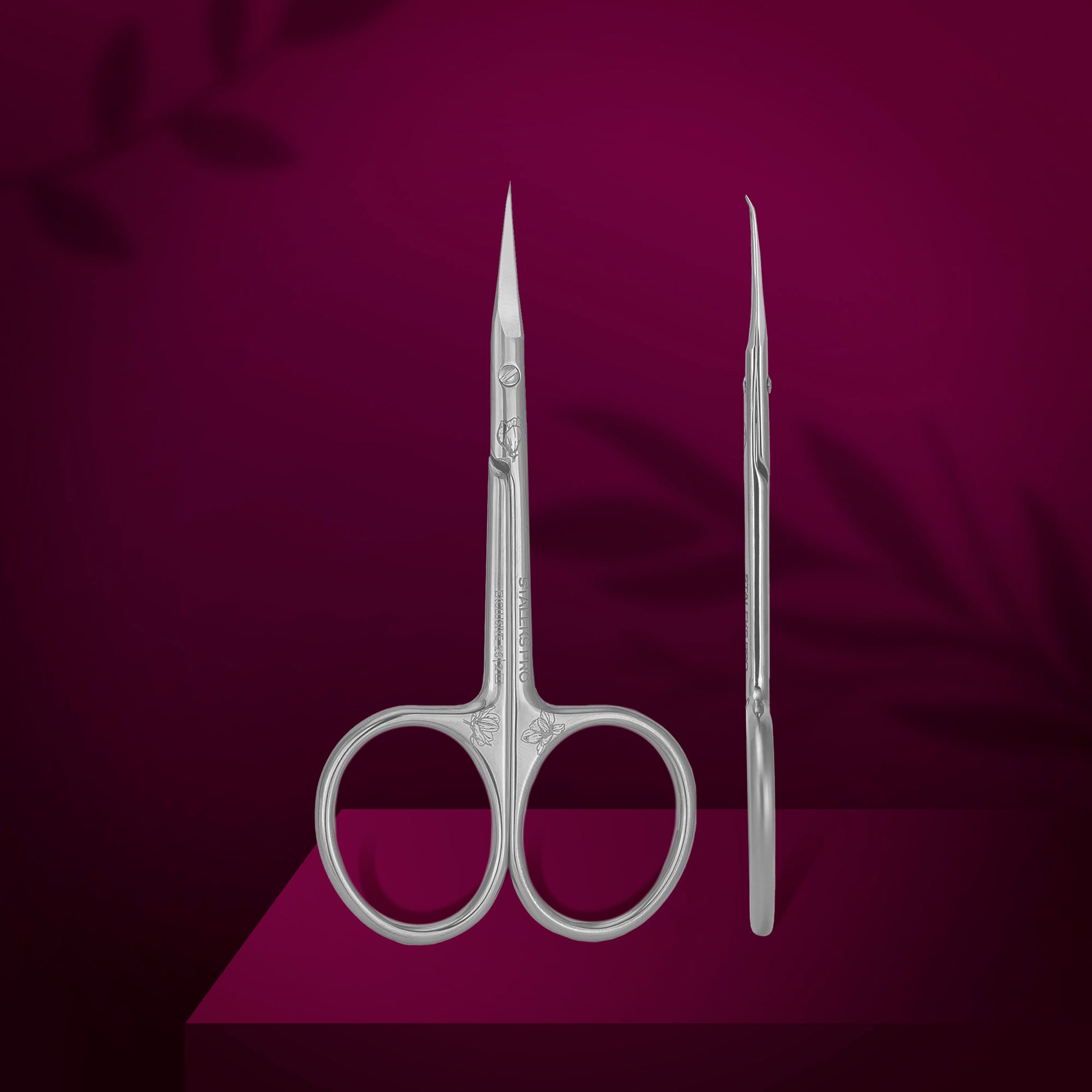 Professional cuticle scissors with hook Staleks Pro Exclusive 23 Type 2 (Magnolia) image 0