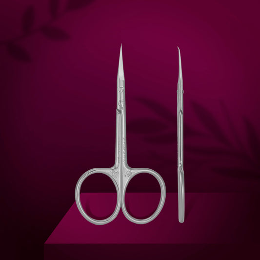 Professional cuticle scissors with hook Staleks Pro Exclusive 23 Type 2 (Magnolia) image 0