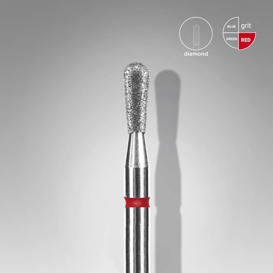 Diamond nail drill bit match red EXPERT head diameter 2,3 mm / working part 5 mm image 0