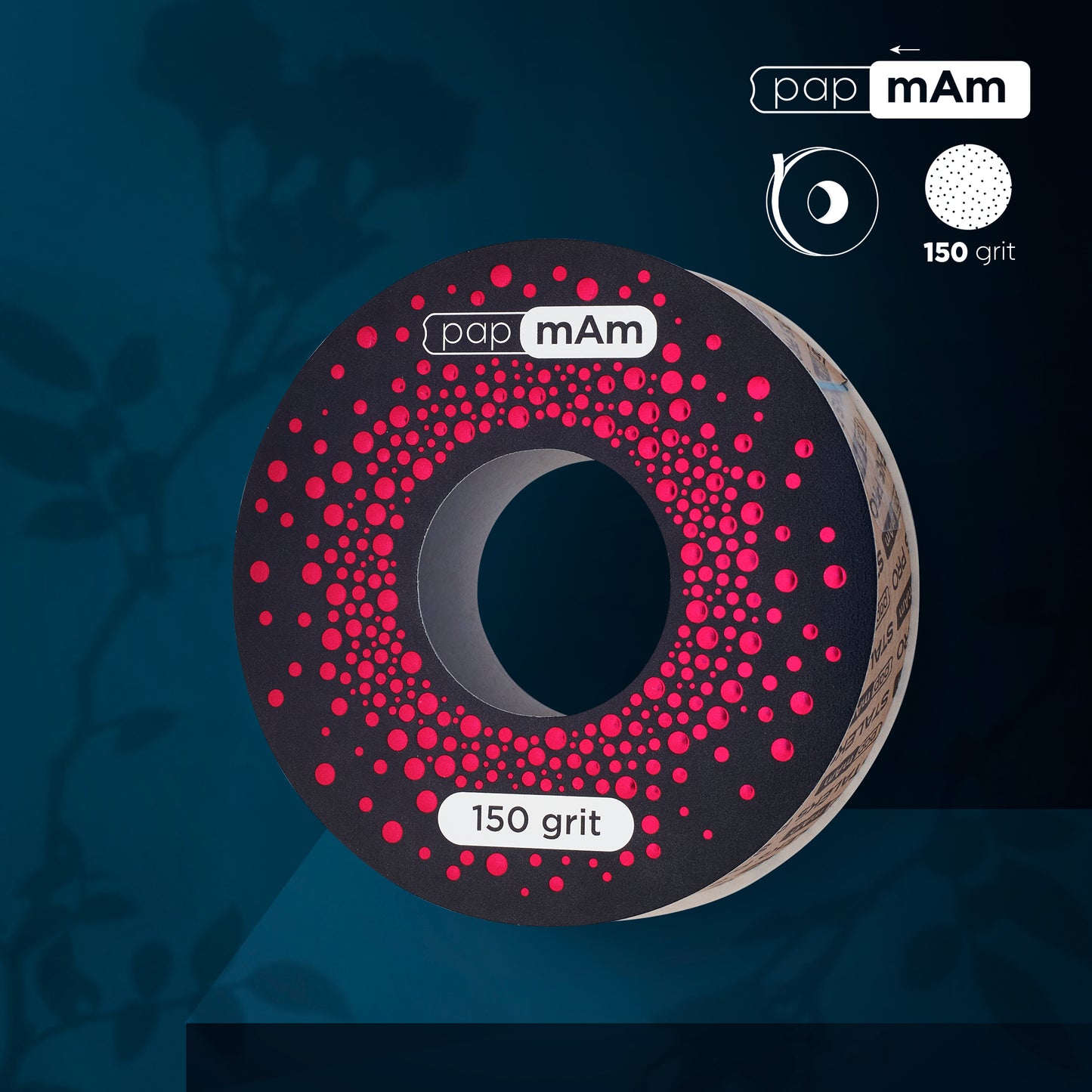 Refill roll for nail file papmAm EXCLUSIVE (without plastic case) STALEKS PRO 150 grit  (7meters) image 0
