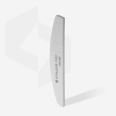Set mineral crescent nail file SMART 240/240 grit, (5 pc.)