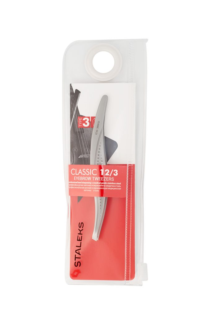 Eyebrow tweezers CLASSIC 12 TYPE 3 (wide slant) image 4