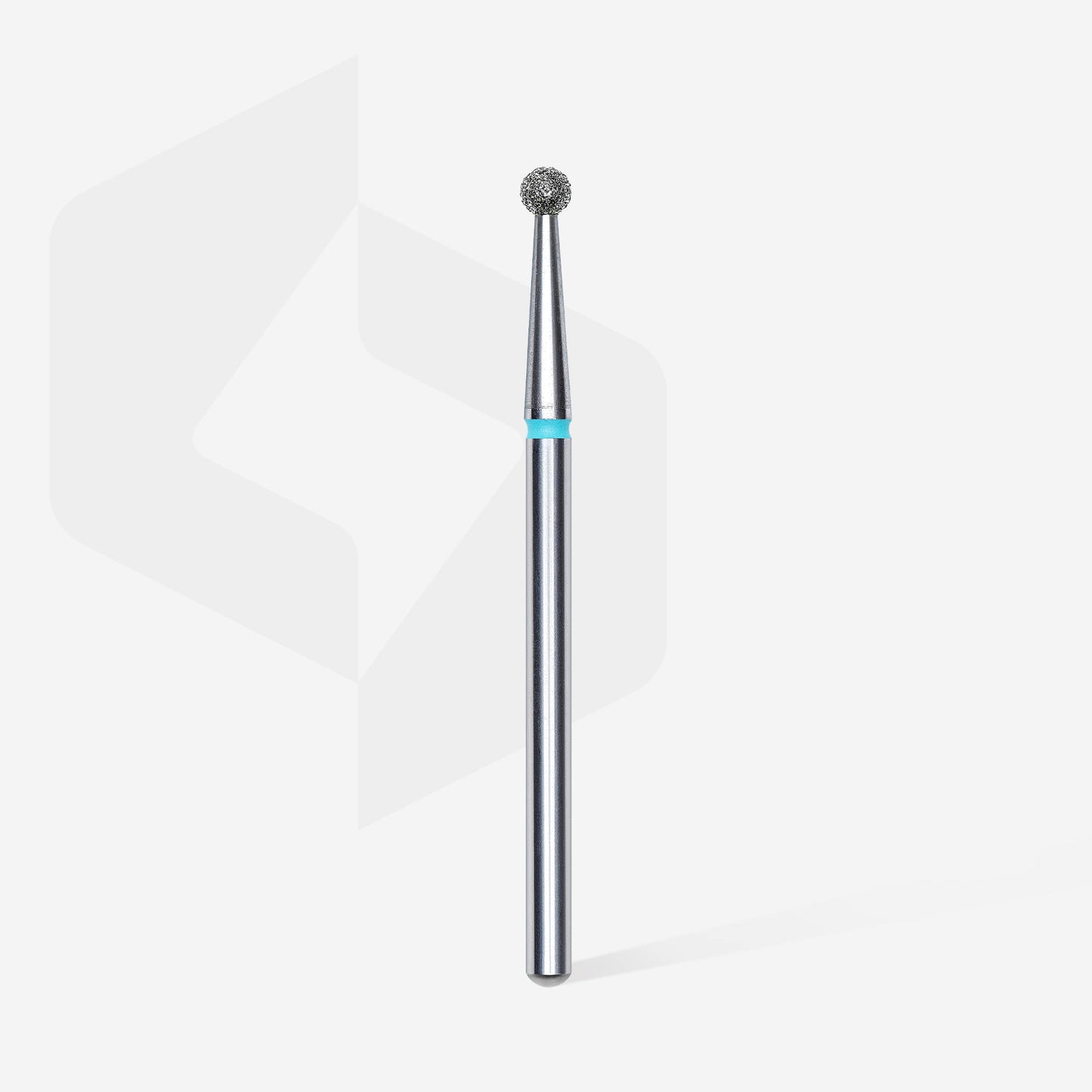 Diamond nail drill bit, "ball", blue, head diameter 2.5 mm image 1