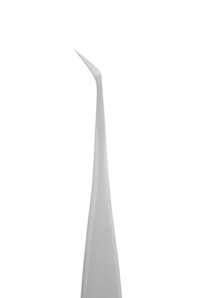 Professional eyelash tweezers EXPERT 40 TYPE 1 (L-shaped,50') image 2