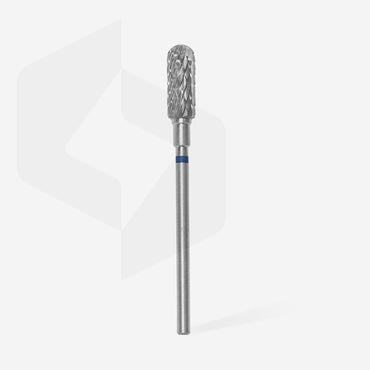 Carbide nail drill bit, rounded "cylinder", blue, head diameter 5 mm/ working part 13 mm image 1
