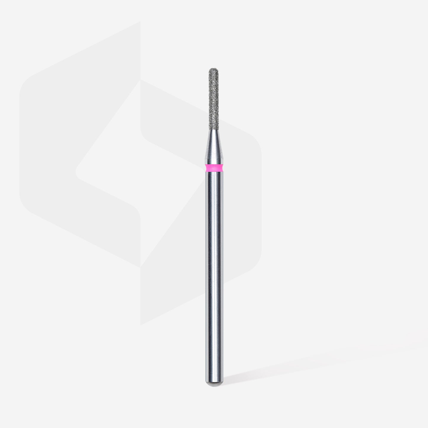 Diamond nail drill bit, rounded "cylinder", red, head diameter 1.4 mm/ working part 8 mm image 1