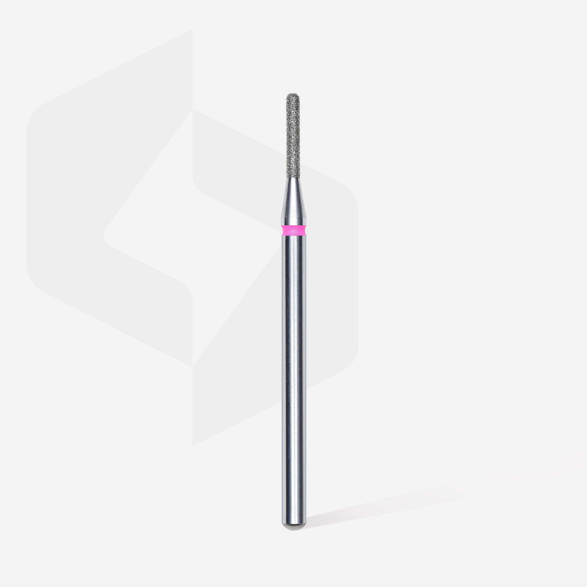 Diamond nail drill bit, rounded "cylinder", red, head diameter 1.4 mm/ working part 8 mm image 1