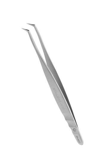 Professional eyelash tweezers EXPERT 40 TYPE 2 (L-shaped,70') image 1
