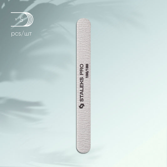 Set mineral straight nail file SMART 100/180 grit (5pc.)