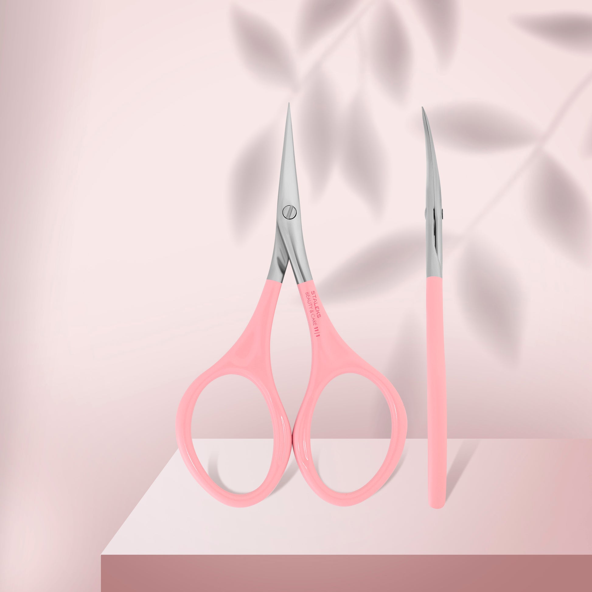 Pink cuticle scissors BEAUTY & CARE 11 TYPE 1 image 0