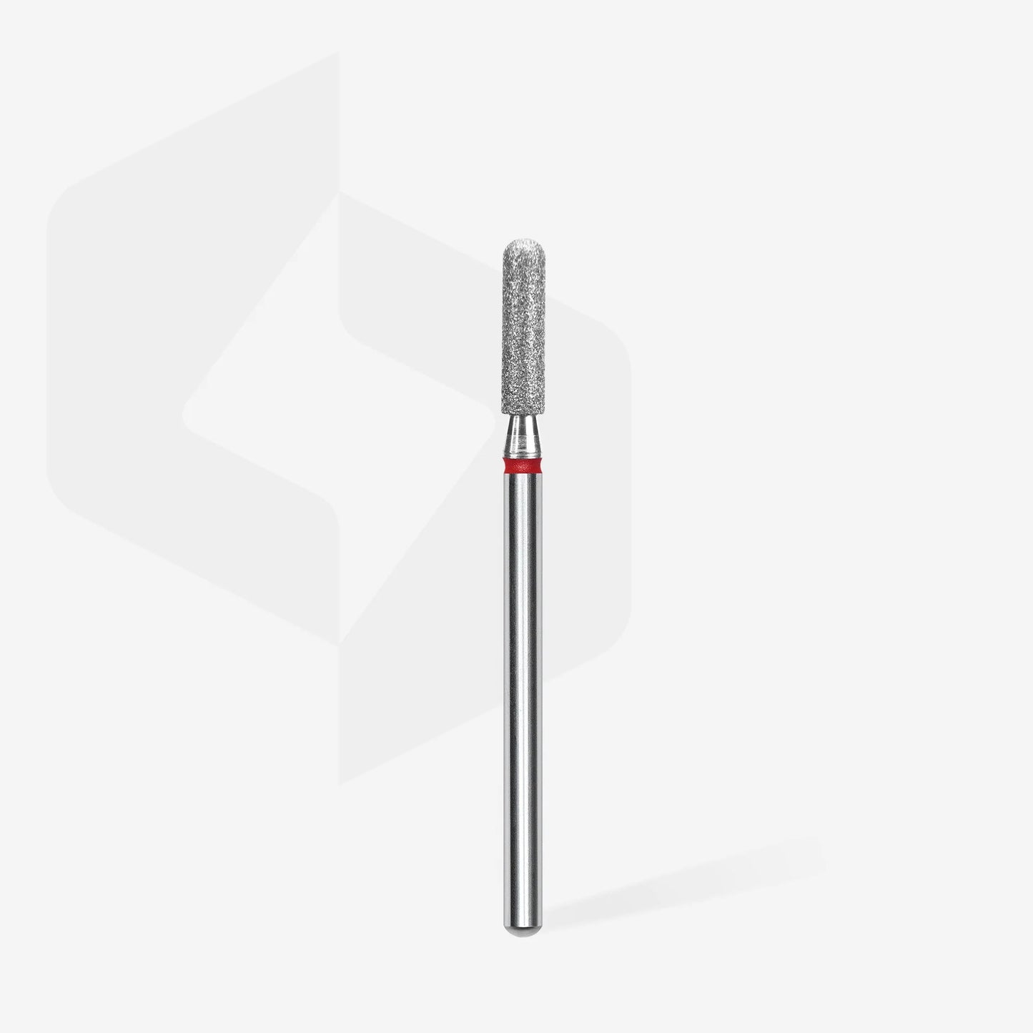 Diamond nail drill bit rounded cylinder red EXPERT head diameter 2,5 mm / working part 10 mm image 1
