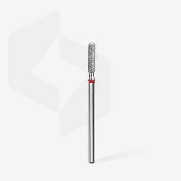 Diamond nail drill bit rounded cylinder red EXPERT head diameter 2,5 mm / working part 10 mm image 1