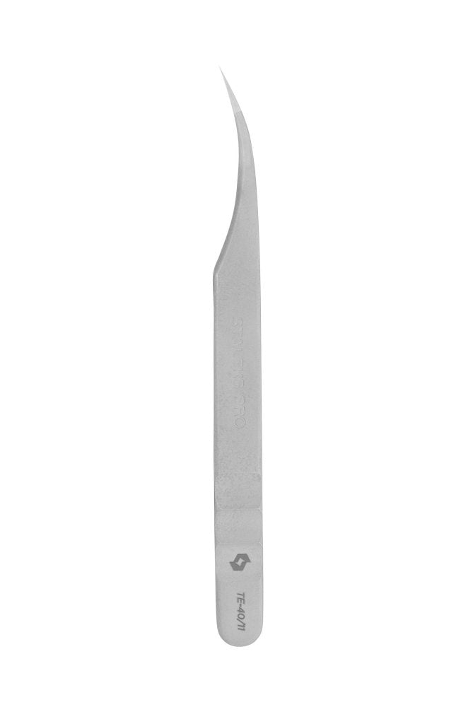 Professional eyelash tweezers EXPERT 40 TYPE 11 (curved) image 3