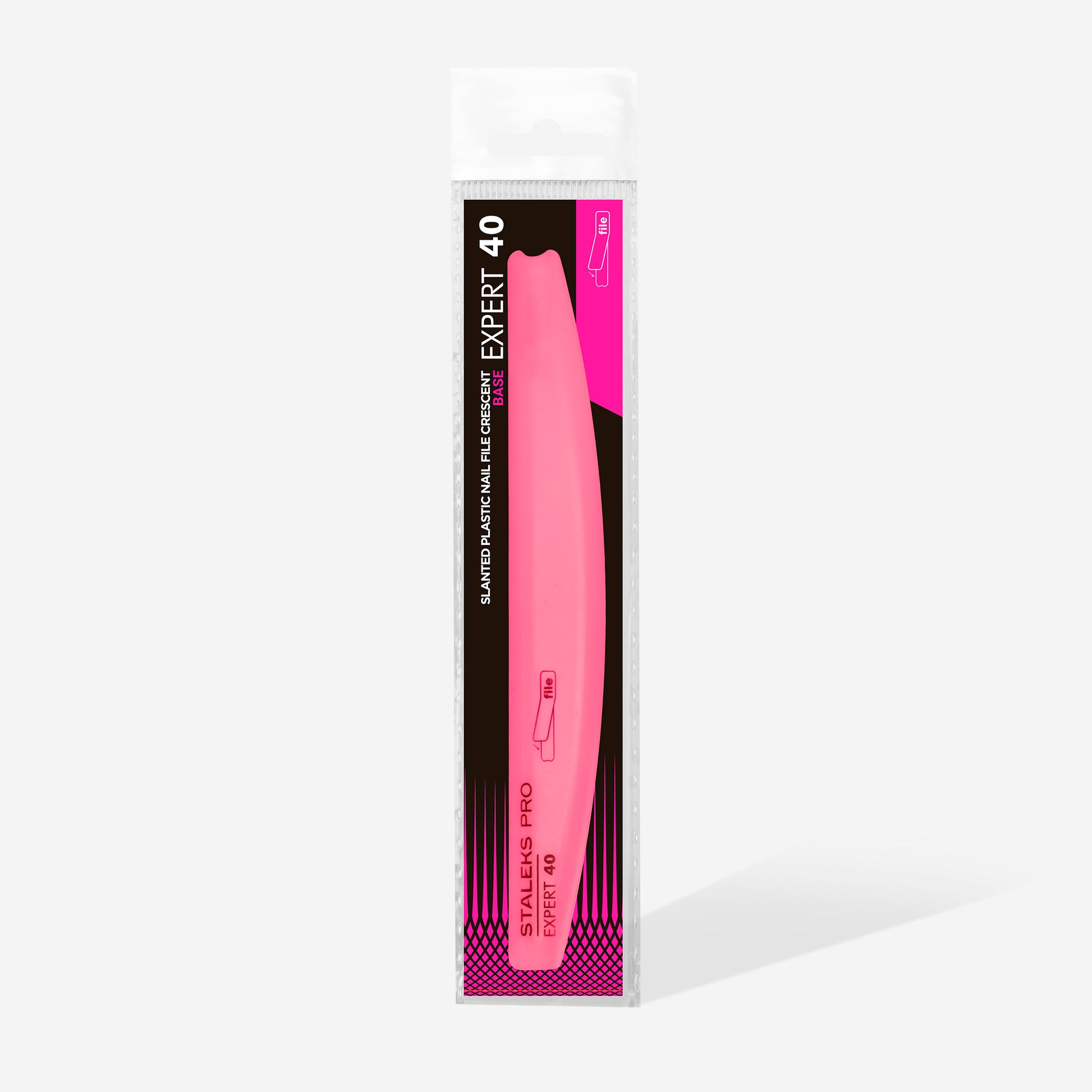Crescent beveled plastic base for nail file EXPERT 40 image 3