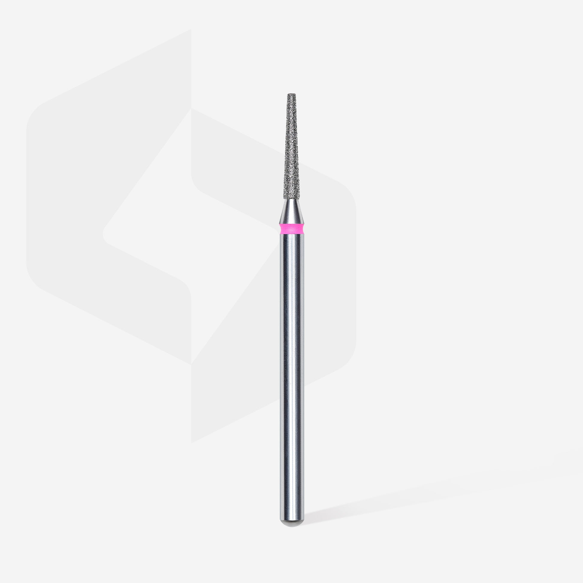 Diamond nail drill bit, "frustum", red, head diameter 1.8 mm/ working part 8 mm image 1