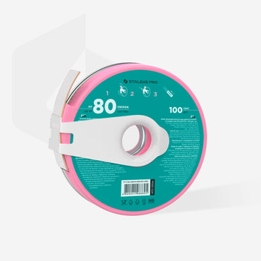 White disposable abrasive tape papmAm EXPERT in a plastic case STALEKS PRO 100 grit image 1