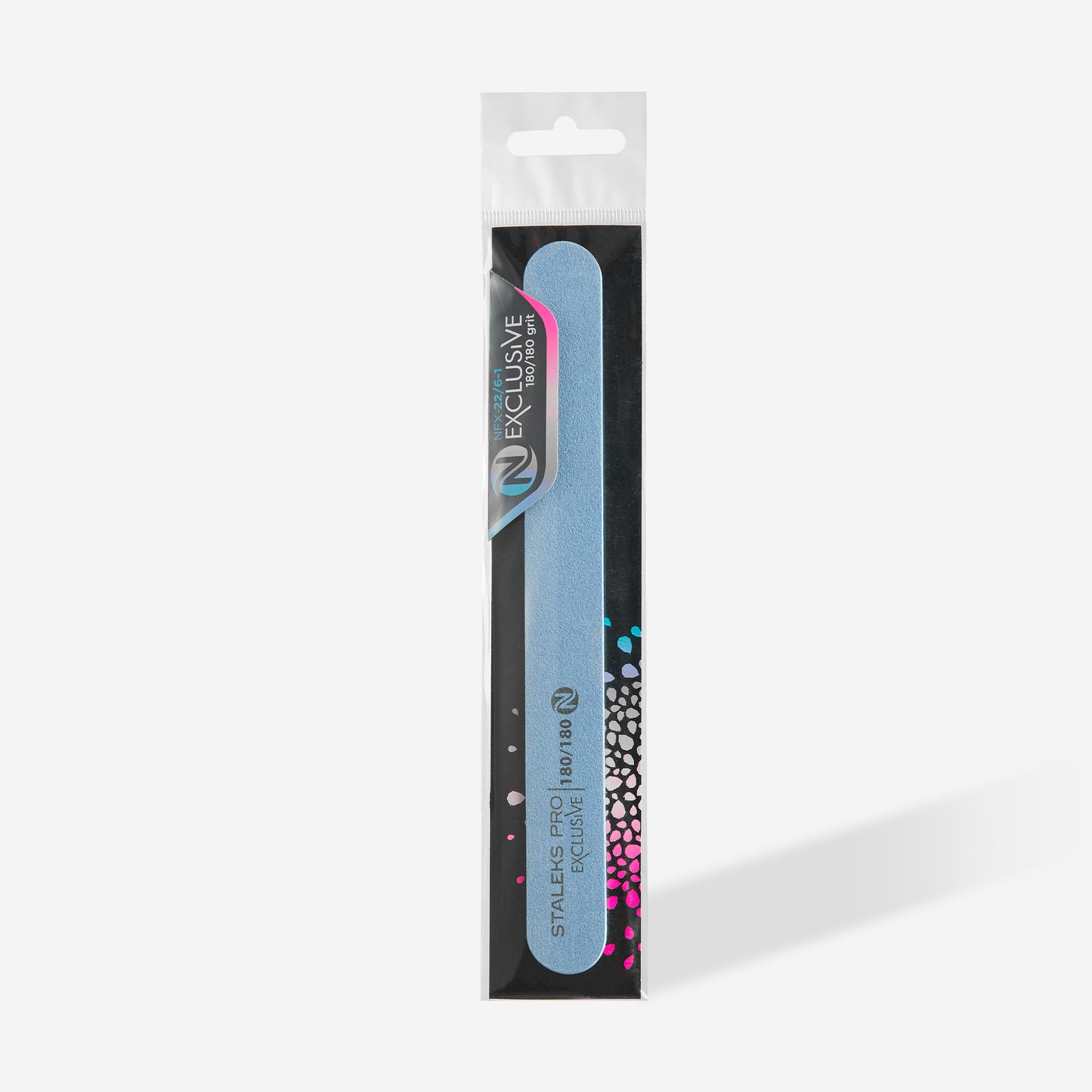Mineral straight nail file EXCLUSIVE without foam 180/180 grit