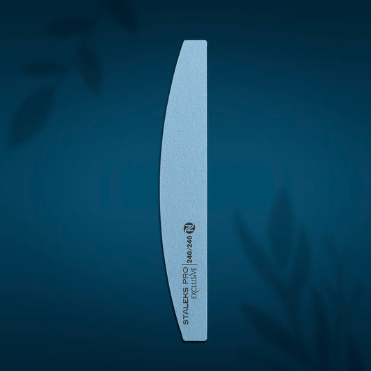 Mineral crescent nail file EXCLUSIVE without foam 240/240 grit