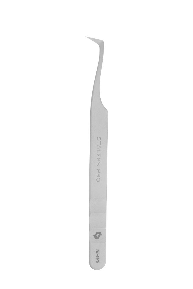 Professional eyelash tweezers EXPERT 41 TYPE 6 (curved tweezers for volume extension,75') image 3