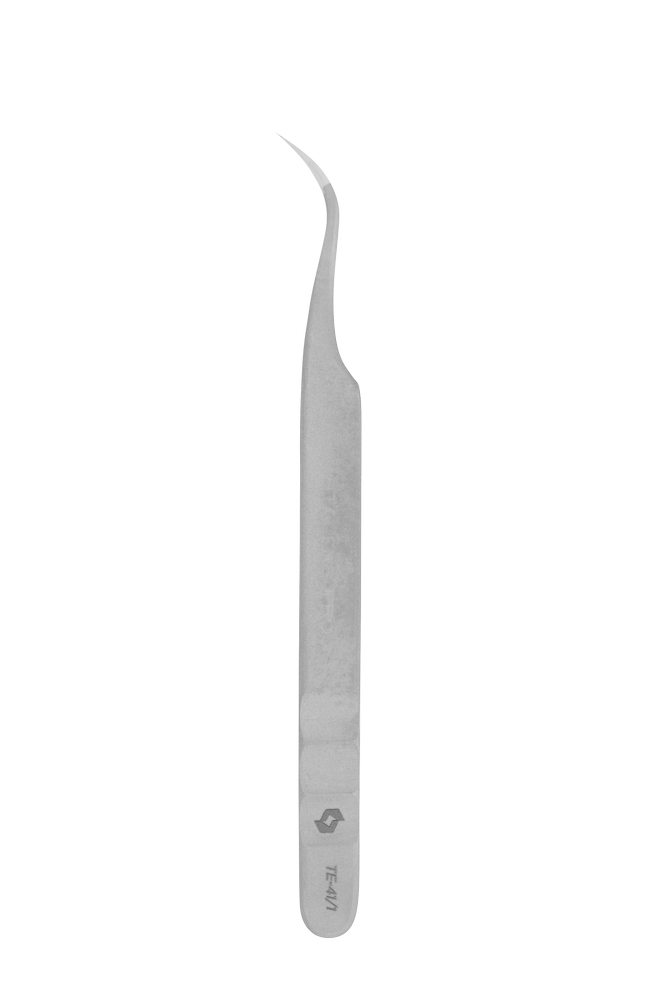 Professional eyelash tweezers EXPERT 41 TYPE 1 (curved) image 3