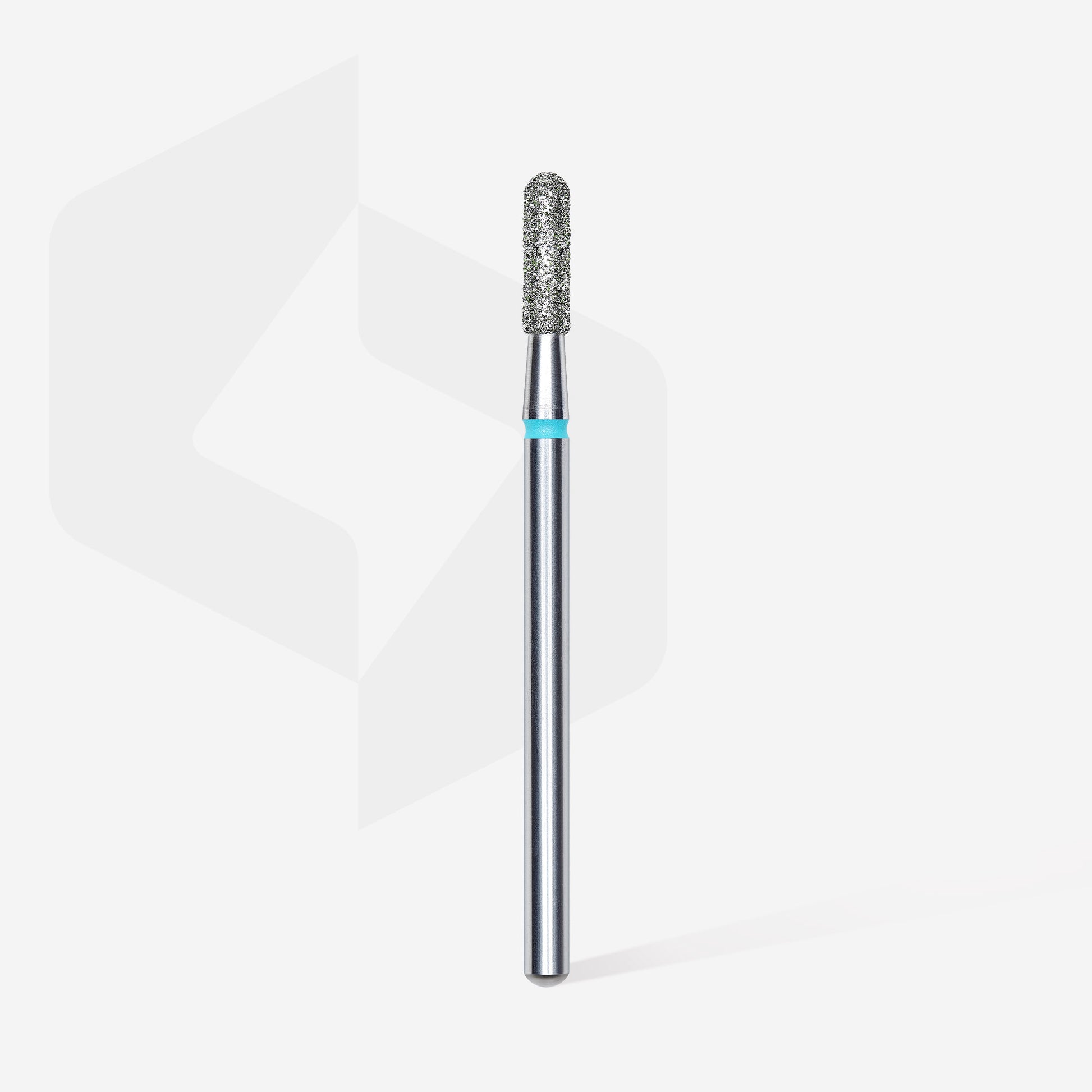 Diamond nail drill bit, rounded "cylinder", blue, head diameter 2.3 mm/ working part 8 mm image 1