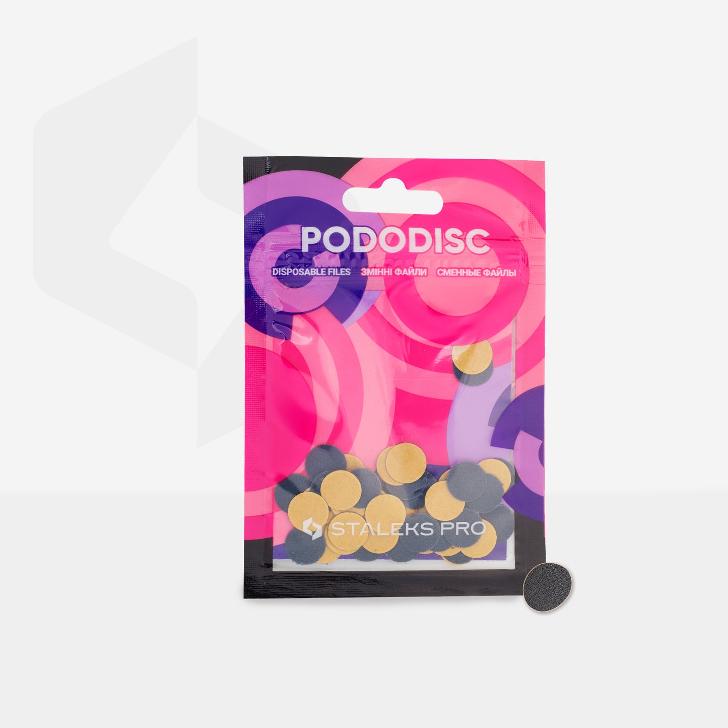 Refill pads for pedicure disc PODODISC STALEKS PRO XS 320 grit (50 pc) image 2