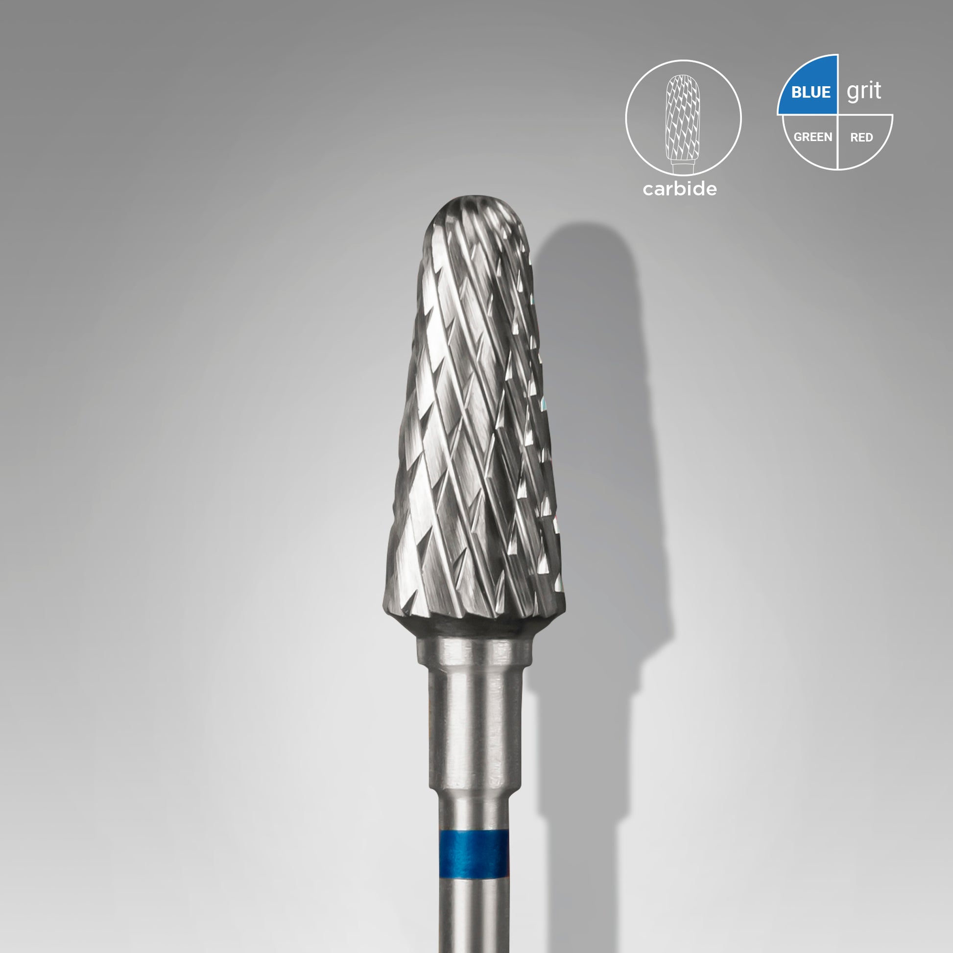 Carbide nail drill bit, “frustum”, blue, head diameter 6 mm/ working part 14 mm image 0