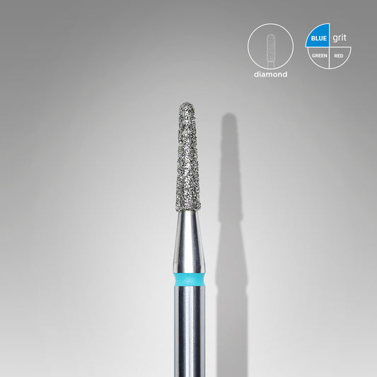 Diamond nail drill bit, "frustum", blue, head diameter 1.8 mm/ working part 8 mm image 0