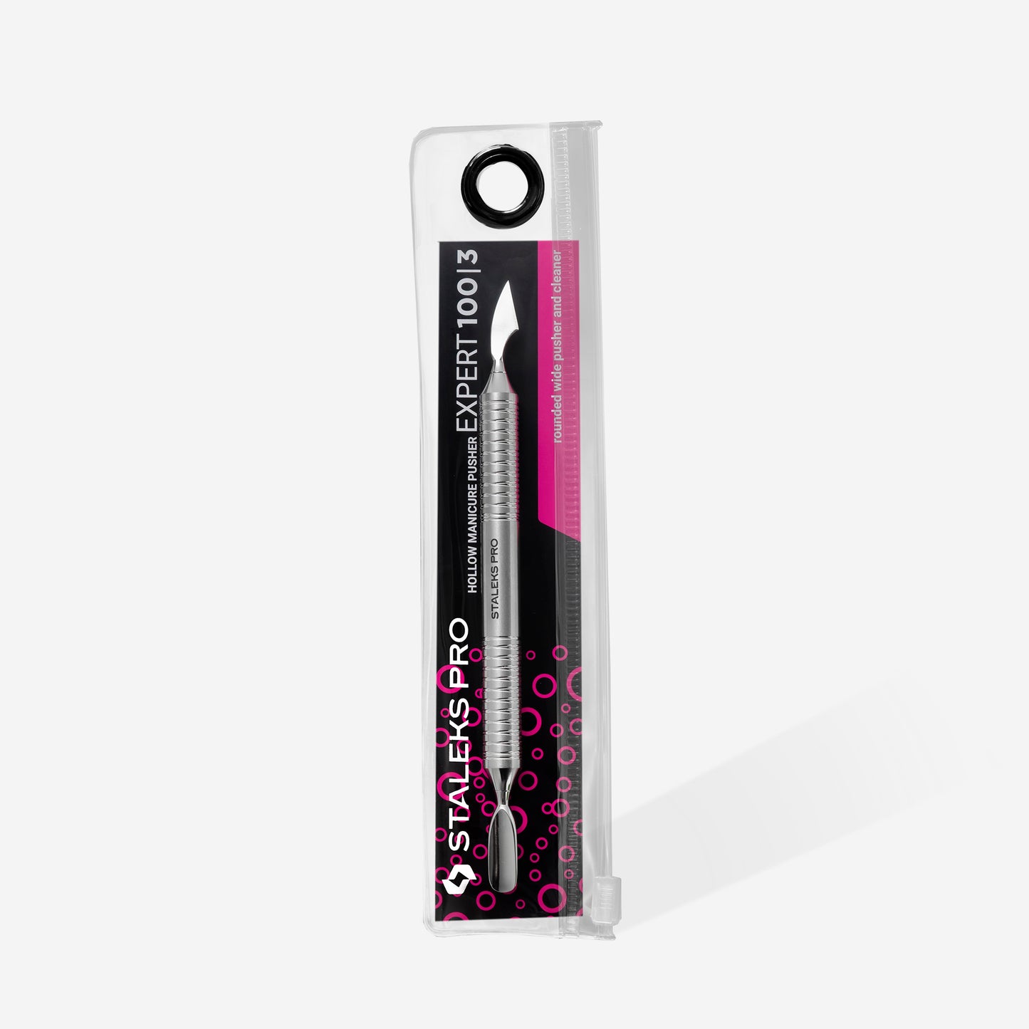 Hollow manicure pusher EXPERT 100 TYPE 1 (slant pusher + cleaner) image 3