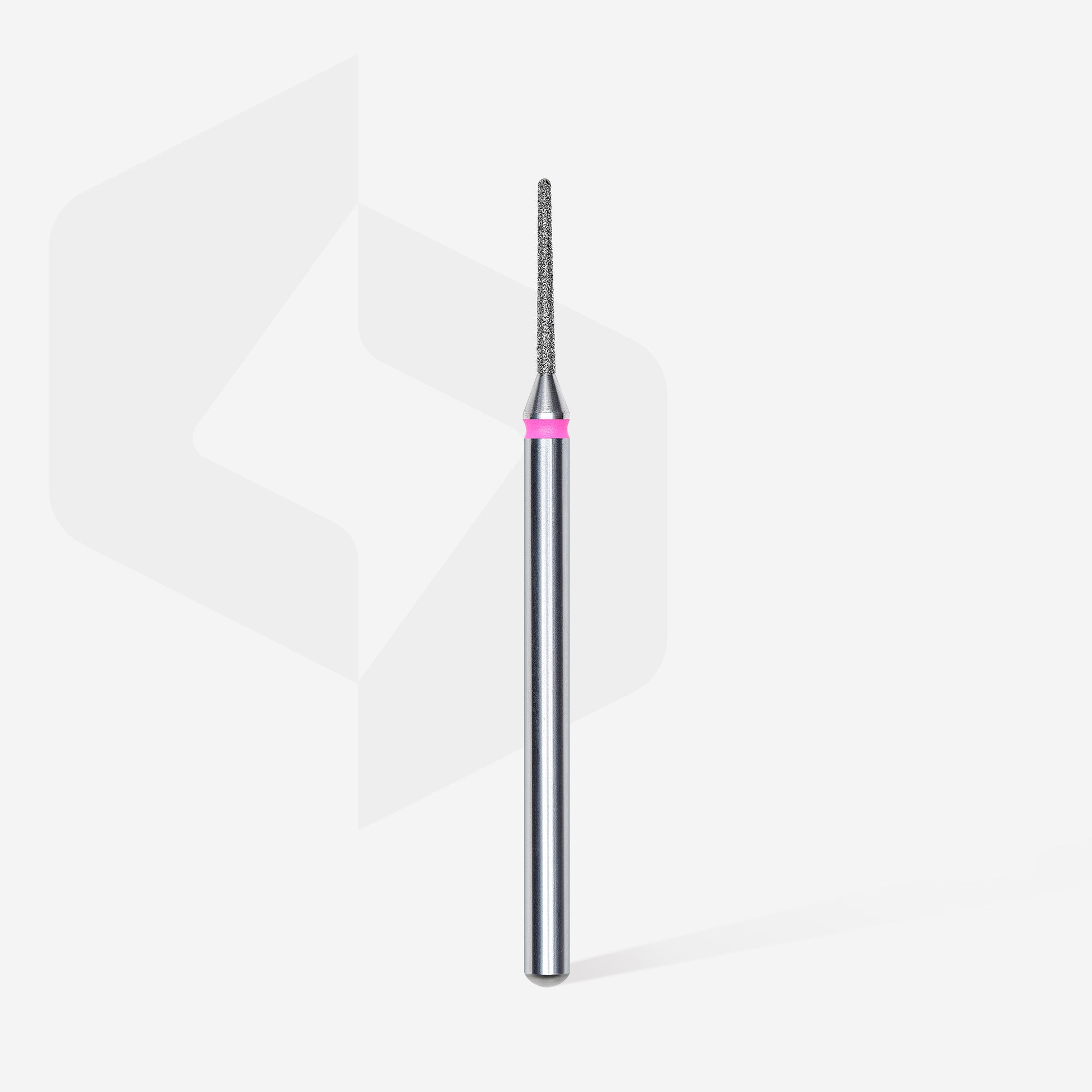 Diamond nail drill bit, "needle", red, head diameter 1 mm/ working part 10 mm image 1