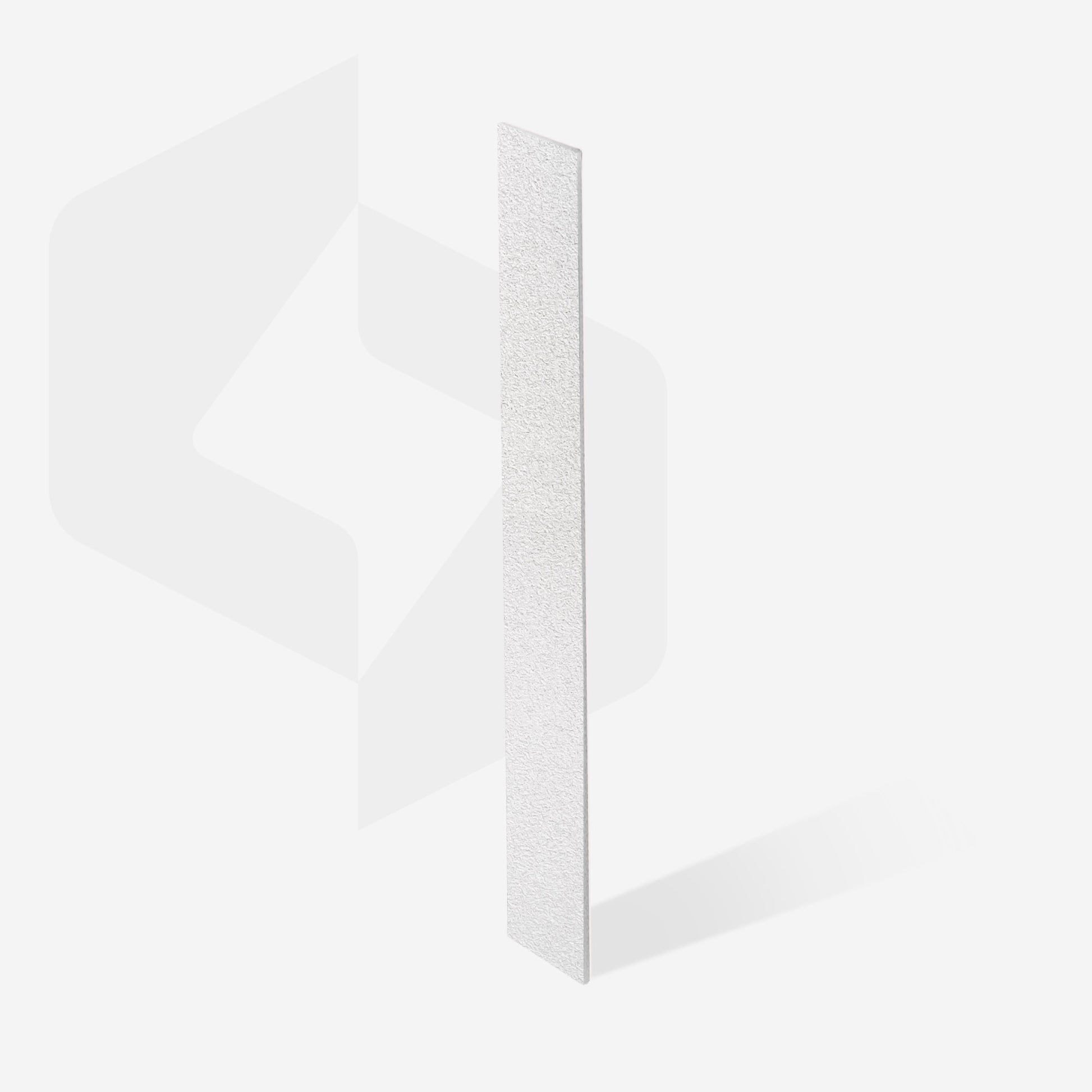 Disposable white files for straight nail file on a soft foam layer EXPERT 20 100 grit (30 pcs) image 1