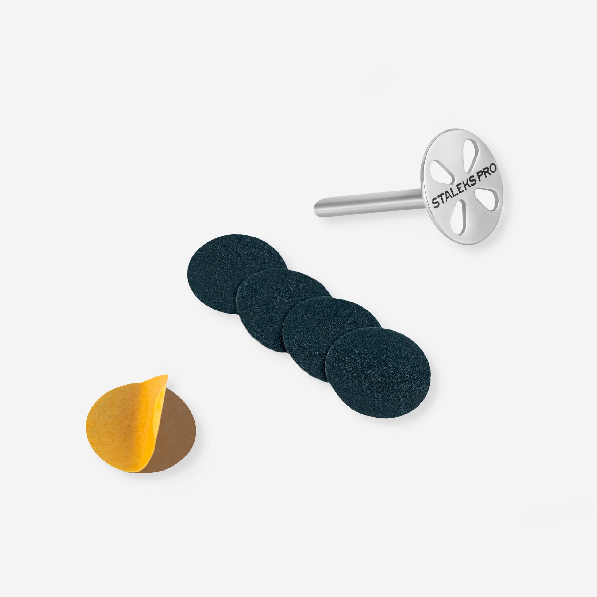 Pedicure disc PODODISC STALEKS PRO S and set of disposable file 180 grit 5 pc (15 mm) image 2