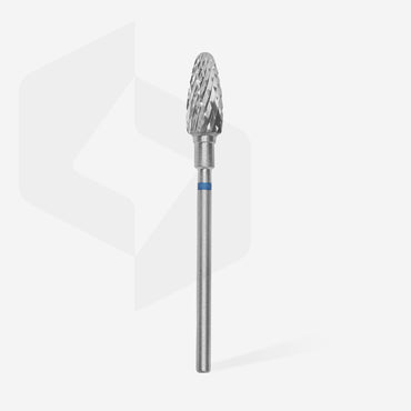 Carbide nail drill bit, "corn", blue, head diameter 6 mm/ working part 14 mm image 1