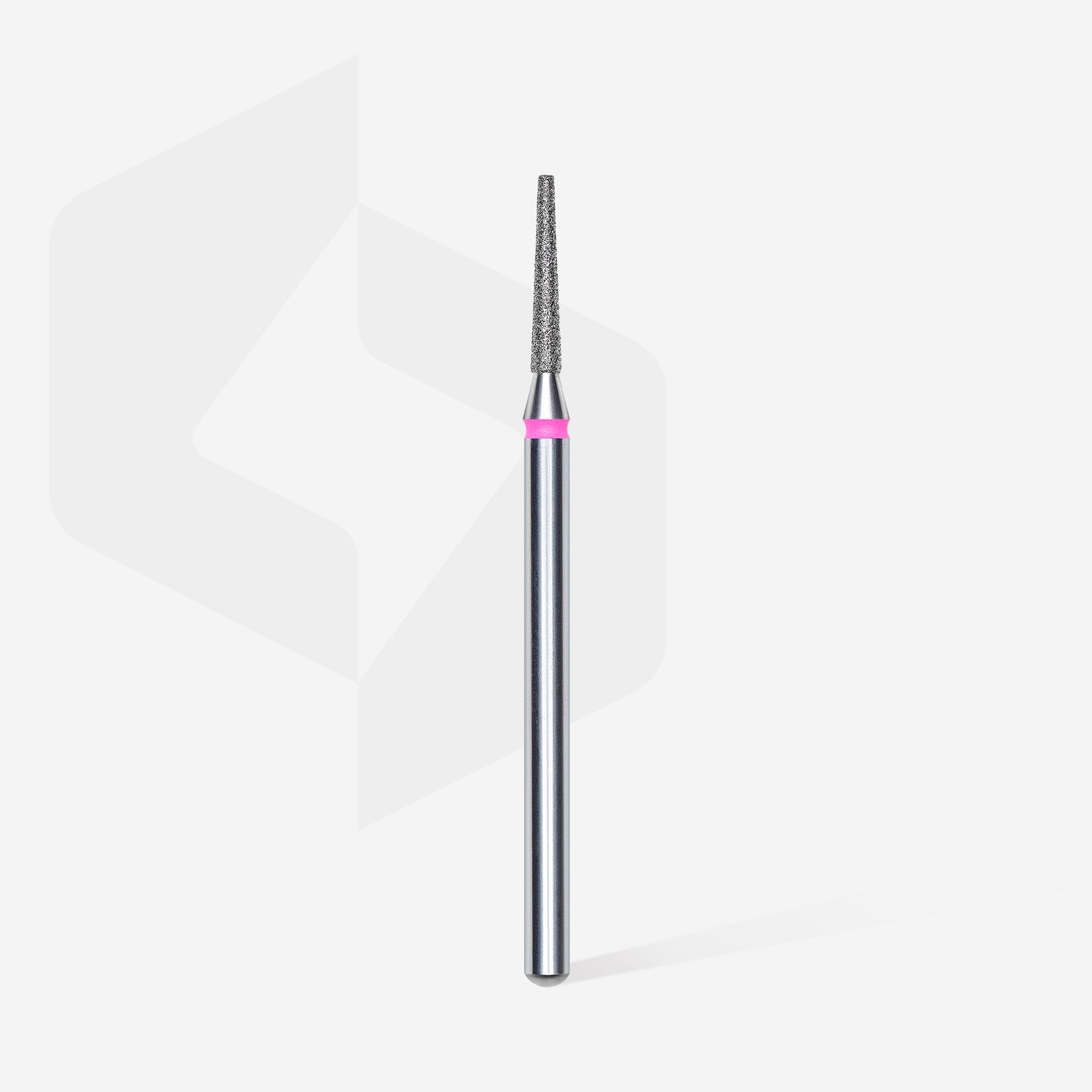 Diamond nail drill bit, "frustum", red, head diameter 1.6 mm/ working part 10 mm image 1