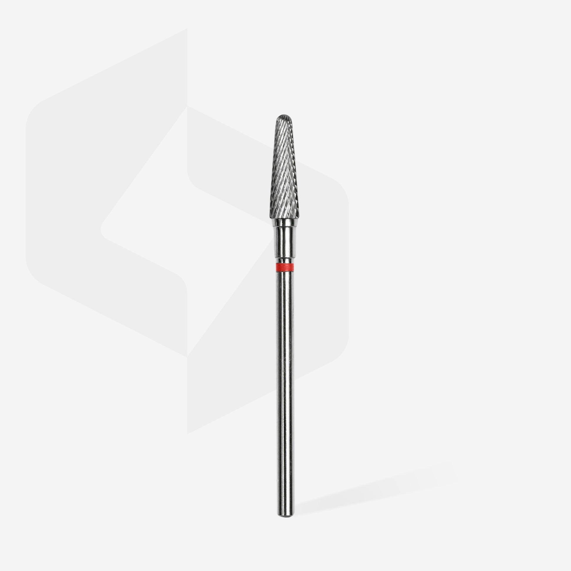 Carbide nail drill bit, “frustum” red, head diameter 4 mm / working part 13 mm image 1